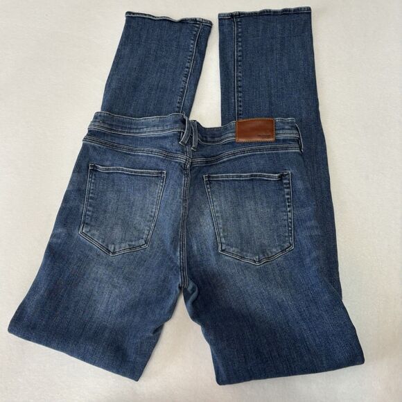 Madewell Rail Straight Jeans Blue Stretch Denim - Picture 5 of 13